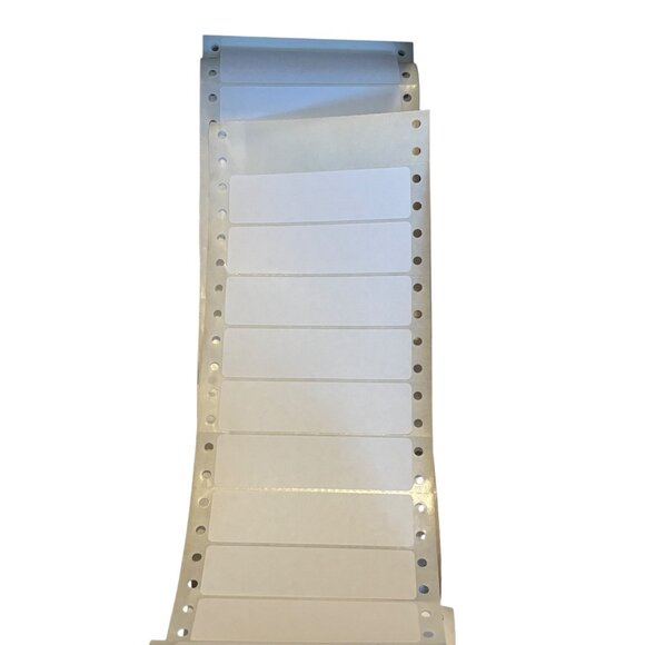 Avery Dot Matrix Labels 3 1/2 x 15/16 4013 Continuous Pin Fed Open Box - Picture 3 of 9